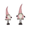 LUTIN ROSE AVEC BONNET EN LAINE 90CM
