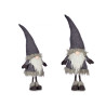 DUENDE DE LÃ CINZA COM GORRO 90CM 