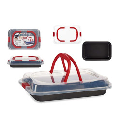 MOLDE TARTERA HIERRO RECTANGULAR CON TAPA