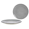 PLATO LLANO 24CM ONDA JAPONESA NEGRO