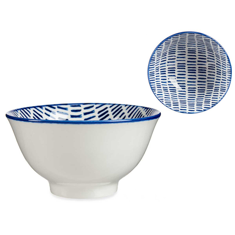 TIGELA 16CM DESENHO LINHAS AZUL 