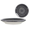 PRATO SOBREMESA 20CM CIRCULO ÉTNICO PRETO 