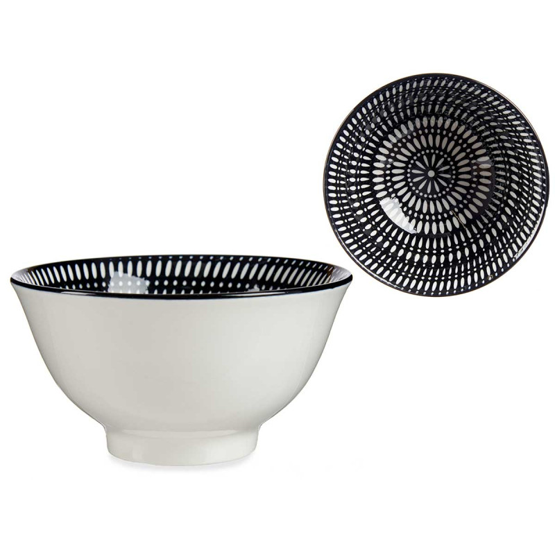 BOWL 16CM CIRCULO ETNICO NEGRO