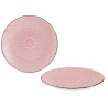 PLATO RELIEVE POSTRE ROSA 22CM