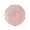 PLATO RELIEVE POSTRE ROSA 22CM