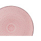 PLATO RELIEVE POSTRE ROSA 22CM