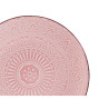 PLATO RELIEVE POSTRE ROSA 22CM