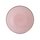 PLATO RELIEVE HONDO ROSA 20CM