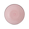 PLATO RELIEVE HONDO ROSA 20CM