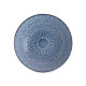 PLATO RELIEVE HONDO AZUL 20CM