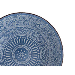 PRATO FUNDO RELEVO AZUL 20CM 