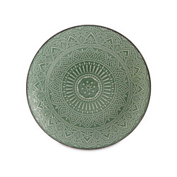 PIATTO RILIEVO PIANO VERDE 27CM