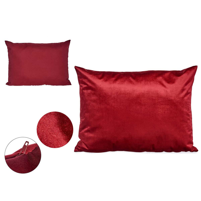 CUSCINO VELLUTO ROSSO 60X45CM