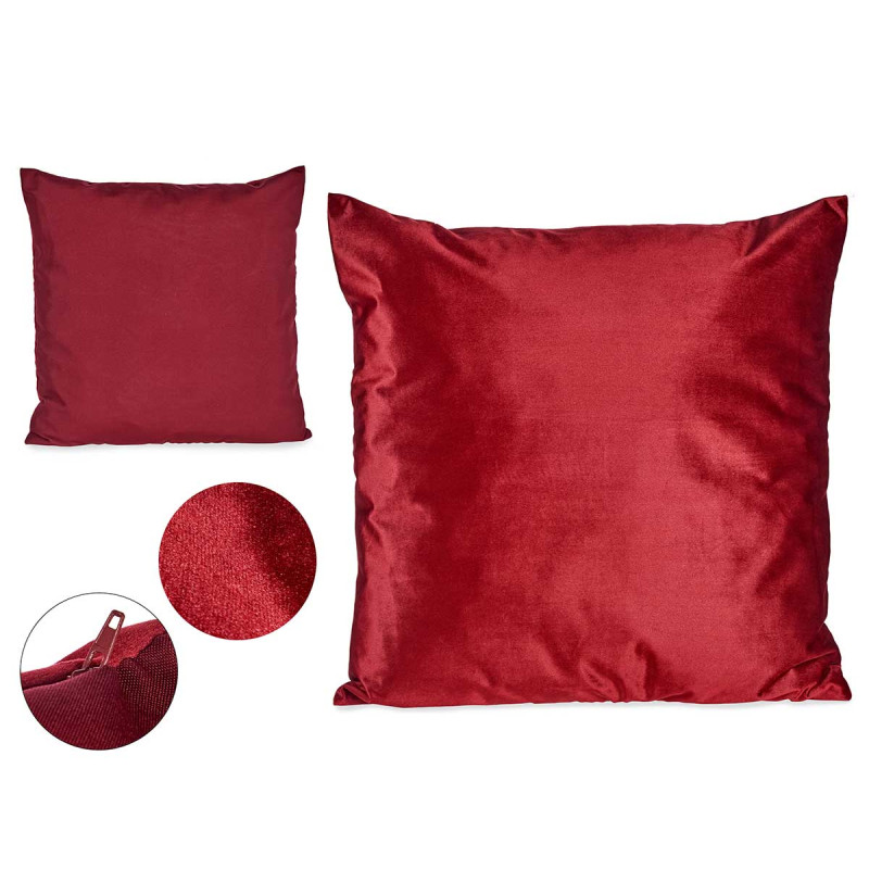 CUSCINO VELLUTO ROSSO 60X60CM
