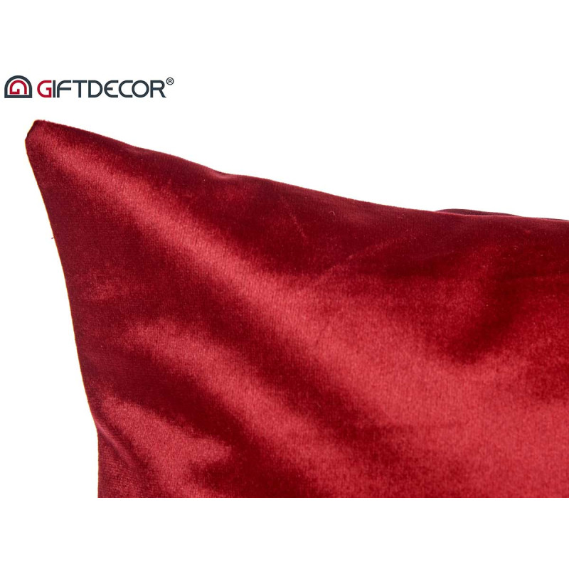 CUSCINO VELLUTO ROSSO 60X60CM