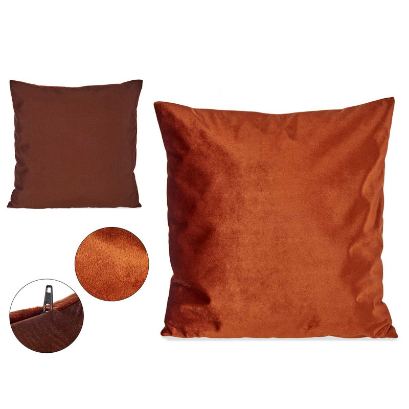 CUSCINO VELLUTO ARANCIONE 45X45CM