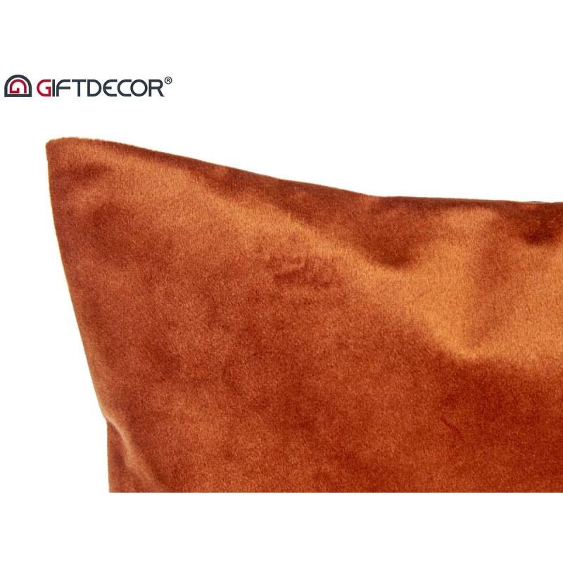 CUSCINO VELLUTO ARANCIONE 45X45CM