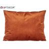 60X45CM ORANGE VELVET CUSHION  