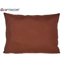 60X45CM ORANGE VELVET CUSHION  