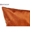 60X45CM ORANGE VELVET CUSHION  