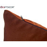 60X45CM ORANGE VELVET CUSHION  