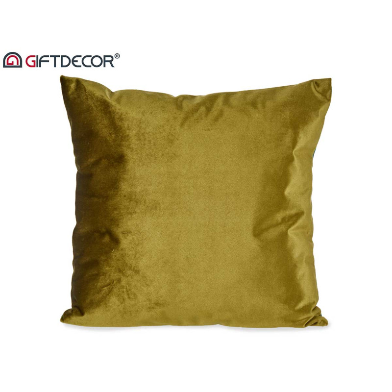 COUSSIN VELOURS VERT 45X45CM