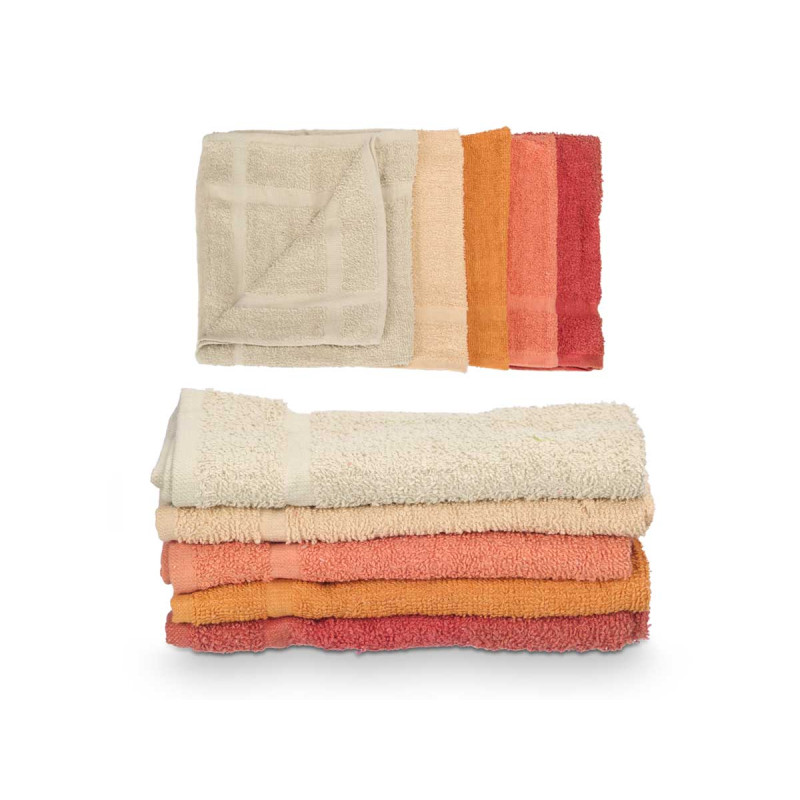 PANNO DA CUCINA COTONE 400 GR 50X50 ASS 5 TEGOLA
