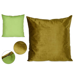 COUSSIN VELOURS VERT 60X60CM