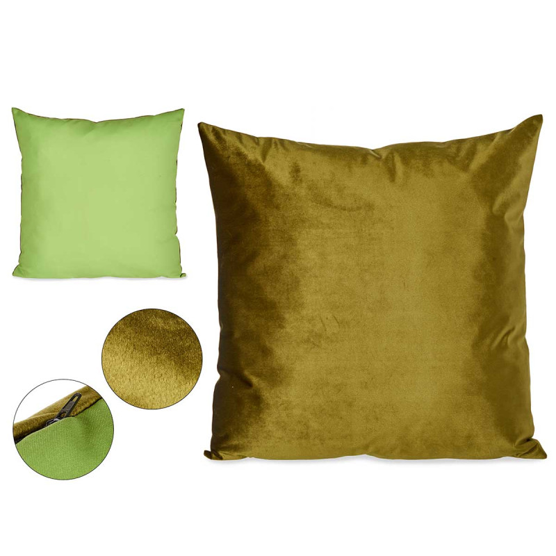 60X60CM GREEN VELVET CUSHION  