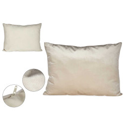 CUSCINO VELLUTO AVORIO 60X45CM