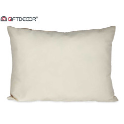 60X45CM OFF-WHITE  VELVET CUSHION 