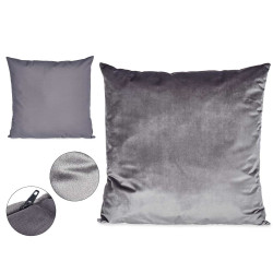 CUSCINO VELLUTO GRIGIO 60X60CM