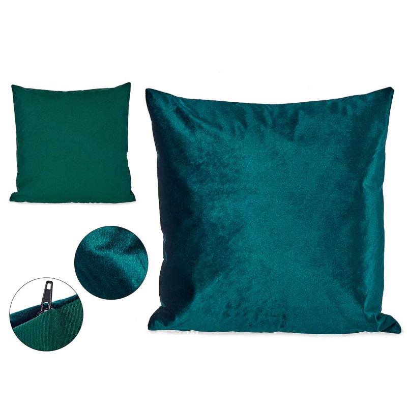 CUSCINO VELLUTO BLU PETROLIO 45X45CM