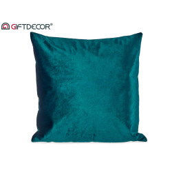 CUSCINO VELLUTO BLU PETROLIO 45X45CM
