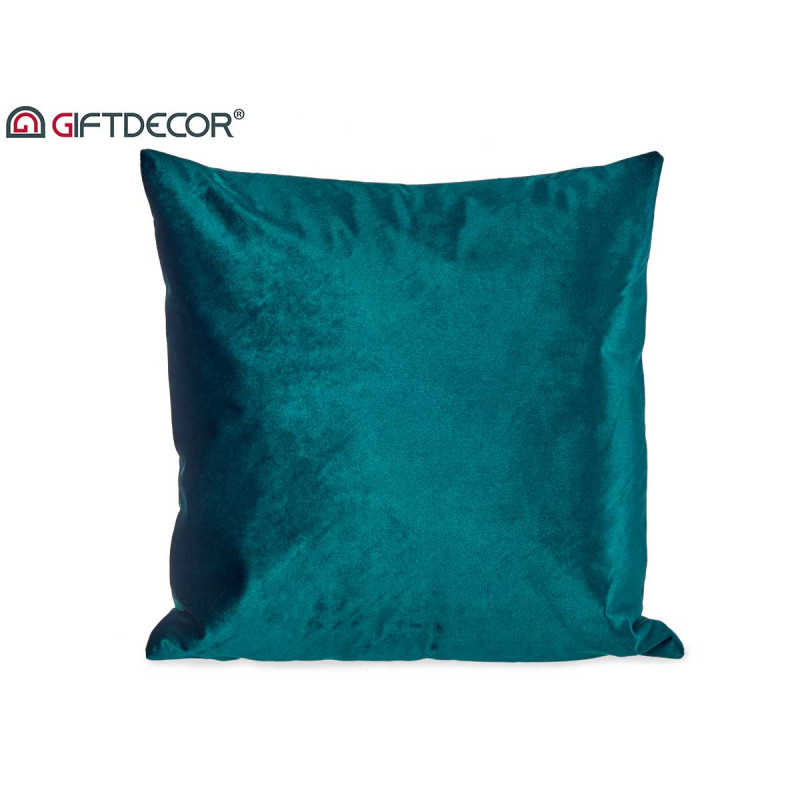CUSCINO VELLUTO BLU PETROLIO 45X45CM