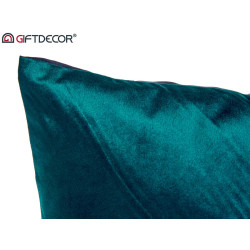 CUSCINO VELLUTO BLU PETROLIO 45X45CM