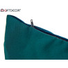 45X45CM BLUE PETROL VELVET CUSHION  
