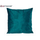 CUSCINO VELLUTO BLU PETROLIO 60X60CM