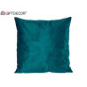 CUSCINO VELLUTO BLU PETROLIO 60X60CM