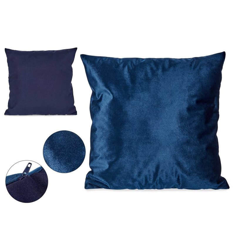 CUSCINO VELLUTO BLU 45X45CM