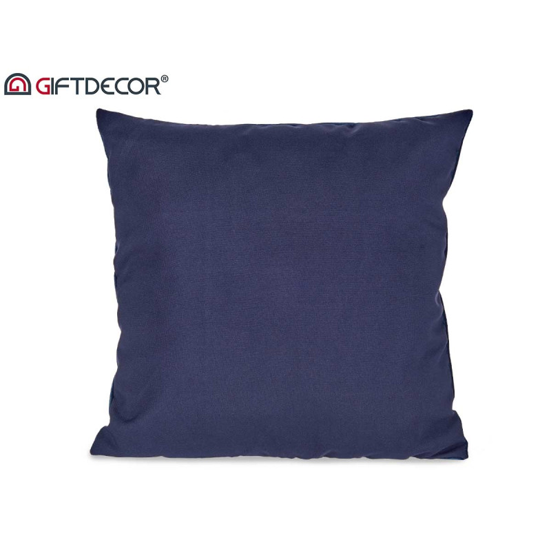 CUSCINO VELLUTO BLU 45X45CM
