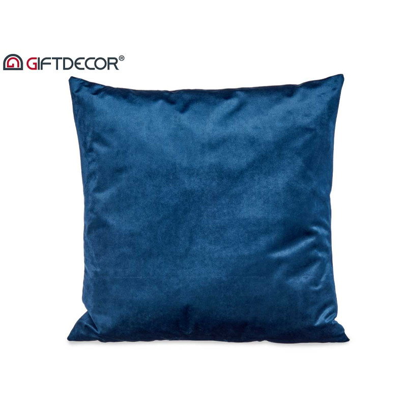 COUSSIN VELOURS BLEU 60X60CM