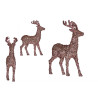 MEDIUM GLITTER PINK REINDEER 