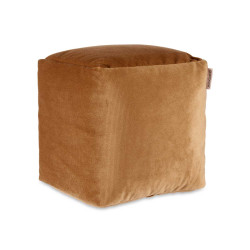 PUFF QUADRATO IN VELLUTO 30X30CM BEIGE