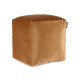 PUFF QUADRATO IN VELLUTO 30X30CM BEIGE
