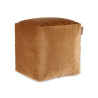 PUFF QUADRATO IN VELLUTO 30X30CM BEIGE