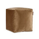 PUFF QUADRATO VELLUTO 30X30CM MARRONE
