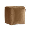 PUFF QUADRATO VELLUTO 30X30CM MARRONE