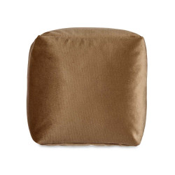 PUFF QUADRATO VELLUTO 30X30CM MARRONE