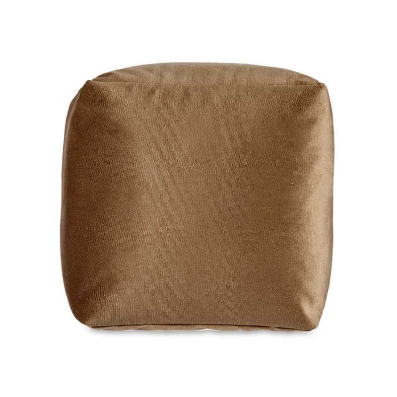PUFF QUADRATO VELLUTO 30X30CM MARRONE